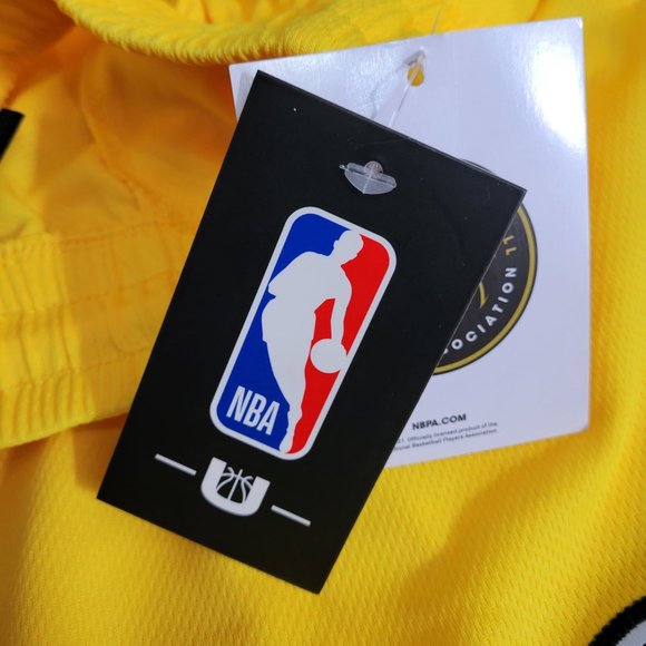 NBA UNK Lebron James #6 LA Lakers Basketball Jersey Shorts Gold Yellow vsmc288f - Picture 9 of 13